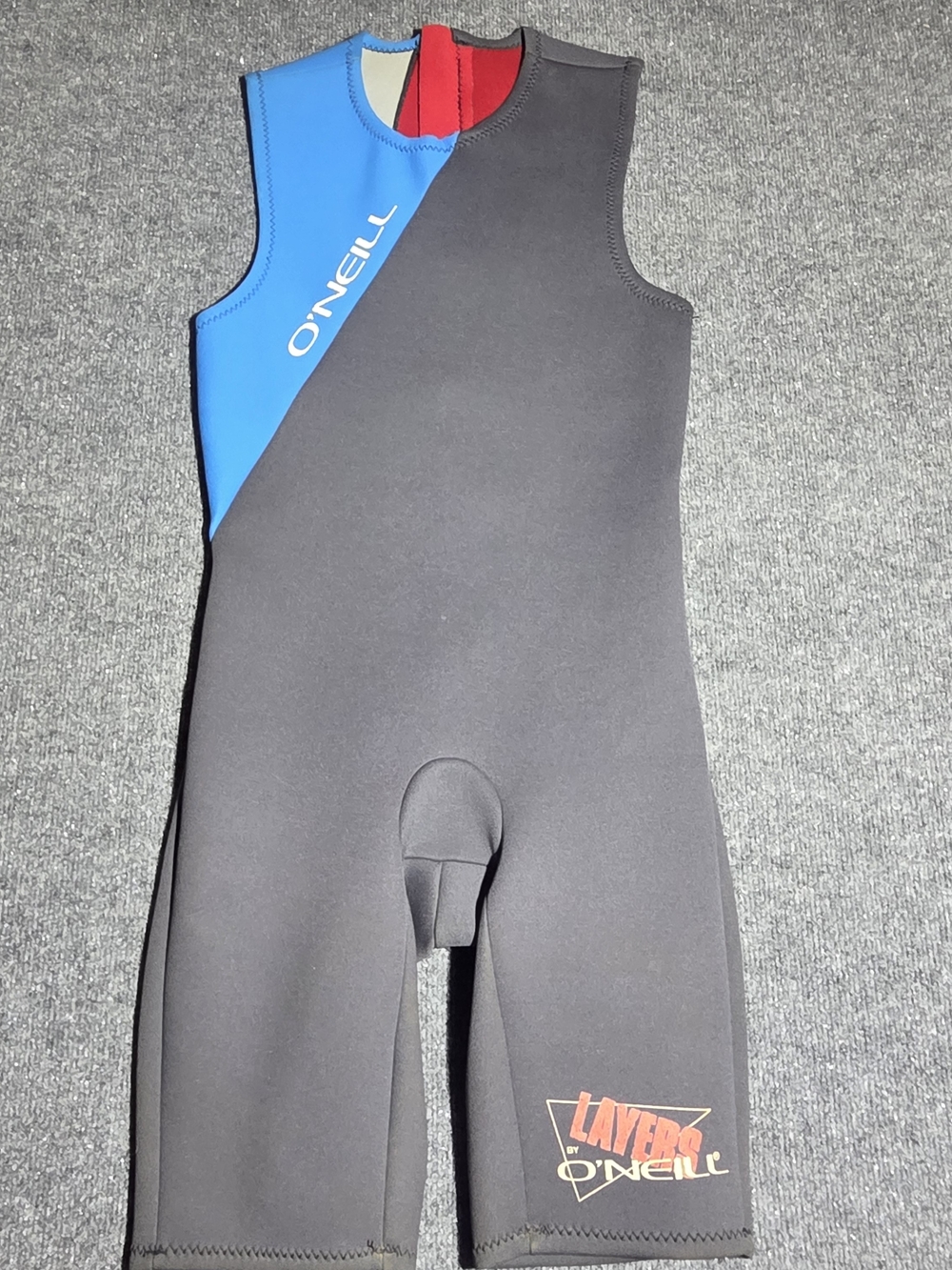 O'Neill Black & Blue Sleeveless Men's Rashguard Shortie